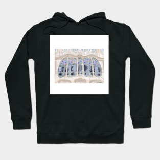 casa balto ecopop gaudi art architectural sketch spanish art Hoodie